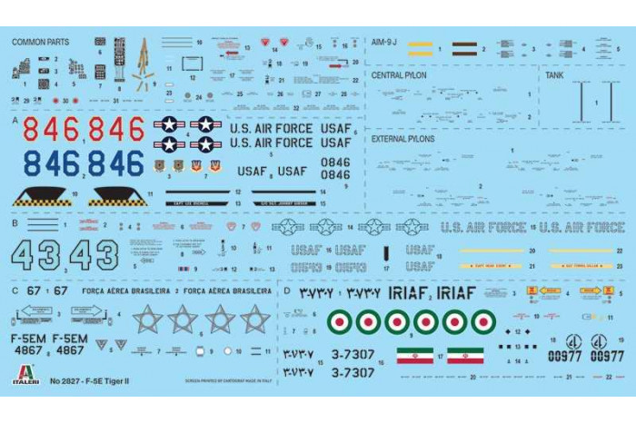 Model Kit letadlo 2827 - Northrop F-5E Tiger II (1:48)