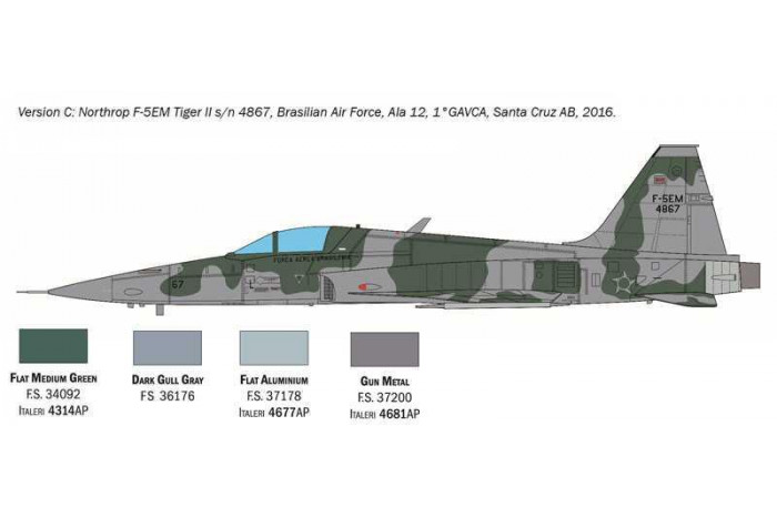 Model Kit letadlo 2827 - Northrop F-5E Tiger II (1:48)