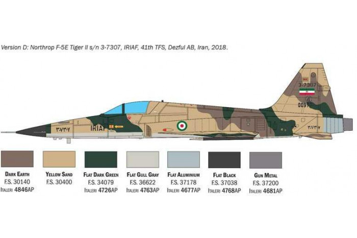 Model Kit letadlo 2827 - Northrop F-5E Tiger II (1:48)