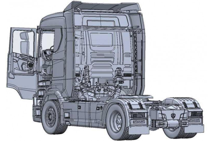 Model Kit truck 3961 - Scania 770 4x2 Normal Roof (1:24)