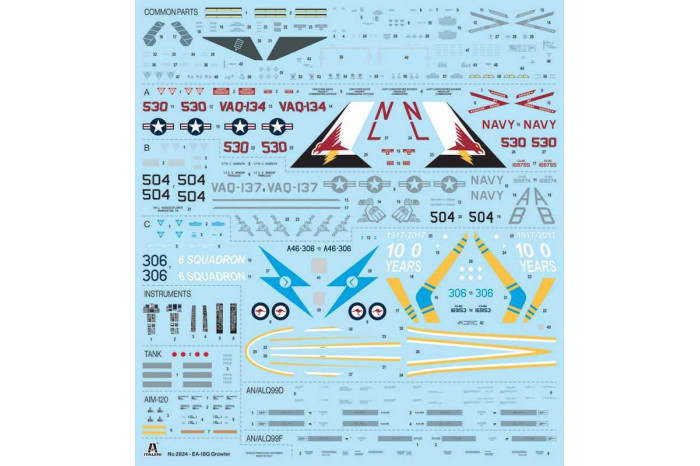 Model Kit letadlo 2824 - EA-18G Growler. (1:48)
