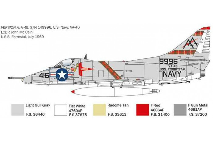 Model Kit letadlo 2826 - A-4 E/F/G Skyhawk (1:48)