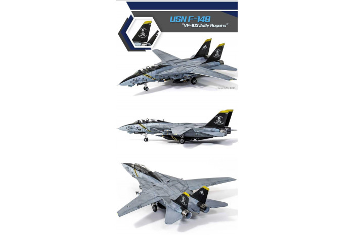 Model Kit letadlo 12578 - USN F-14B "VF-103 Jolly Rogers" (1:72)