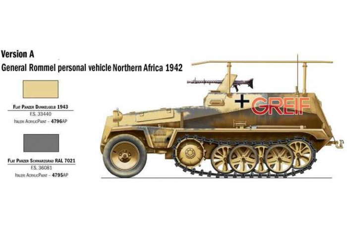Model Kit military 7034 - Sd. Kfz. 250/3 (1:72)