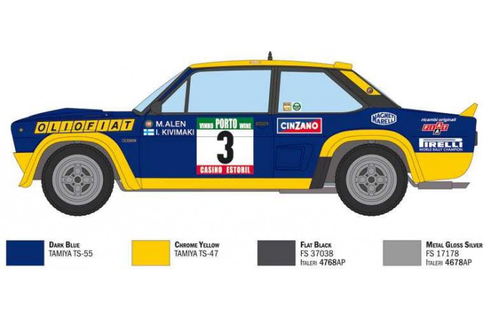 Model Kit auto 3667 - FIAT 131 Abarth Rally OLIO FIAT (1:24)