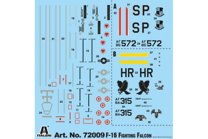 Model Set letadlo 72009 - F-16 C/D Night Falcon (1:72)