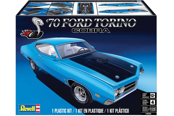 Plastic ModelKit MONOGRAM auto 4534 - 1970 Ford Torino Cobra (1:25)