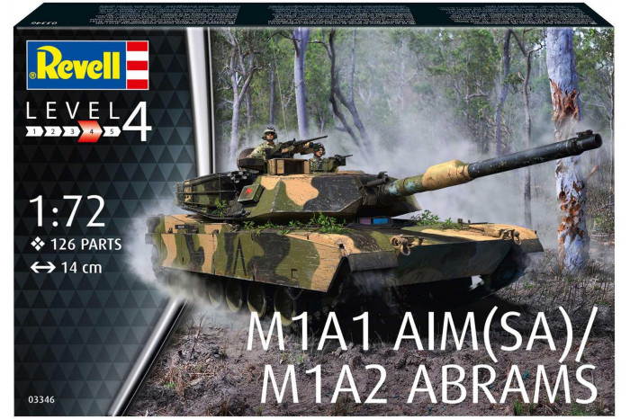 Plastic ModelKit tank 03346 - M1A2 Abrams (1:72)