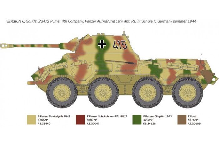 Model Kit military 6572 - Sd. Kfz.234/2 Puma (1:35)