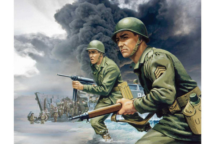 Classic Kit VINTAGE figurky A02703V - WWII U.S. Infantry (1:32)