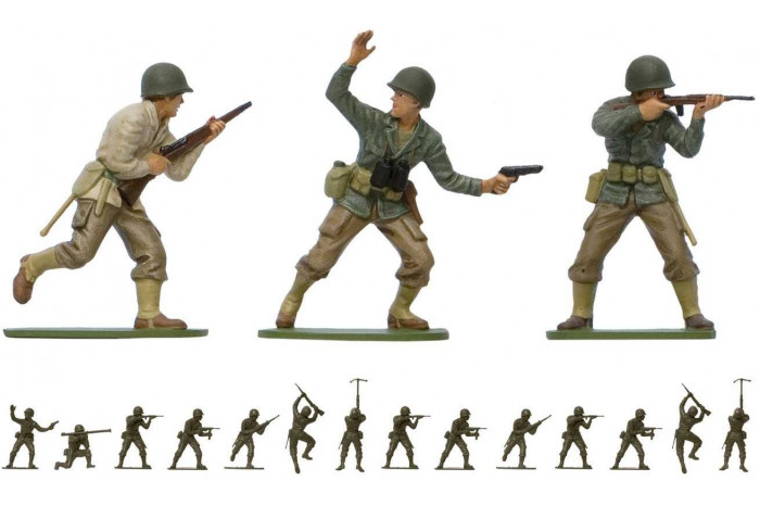 Classic Kit VINTAGE figurky A02703V - WWII U.S. Infantry (1:32)