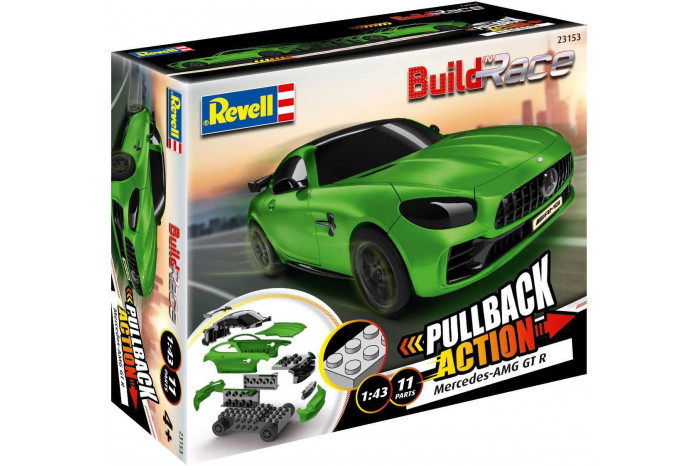 Build 'n Race auto 23153 - Mercedes-AMG GT R (zelený) (1:43)