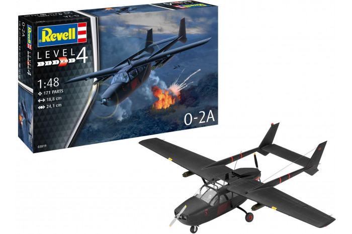 ModelSet letadlo 63819 - O-2A Skymaster (1:48)