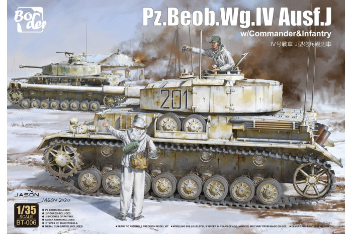 Pz. Beob. Wg.IV Ausf.J w/Commander + Infrantryman (1:35) - 006