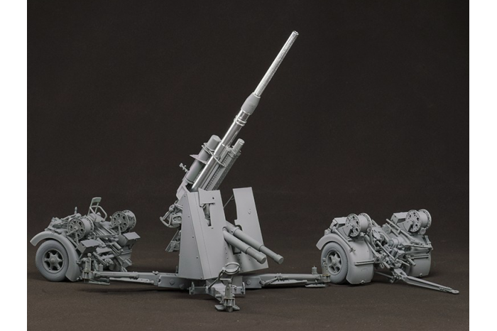 German 88mm Gun flak36 W/6 anti-aircraft artillery crew members (1:35) - 013