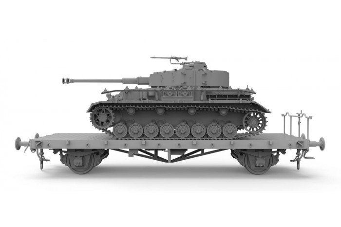 Pz.Kpfw.IV Ausf. J Early/Mid & Railway Flatbed Ommr (1:35) - 025
