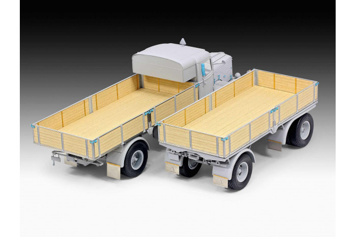 Gift-Set auto 07580 - Büssing 8000 S 13 with Trailer "Platinum Edition" (1:24)