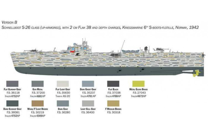 Model Kit loď 5625 - SCHNELLBOOT S-26/S-38 (1:35)