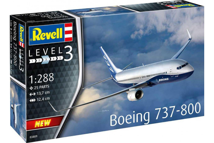 Plastic ModelKit letadlo 03809 - Boeing 737-800 (1:288)