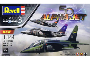 Plastic ModelKit letadla 03810 - 50th Anniversary "Alpha Jet" (1:144)