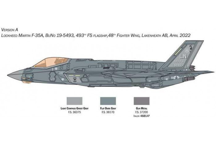Model Kit letadlo 1464 - F-35A Lightning II (Beast Mode) (1:72)