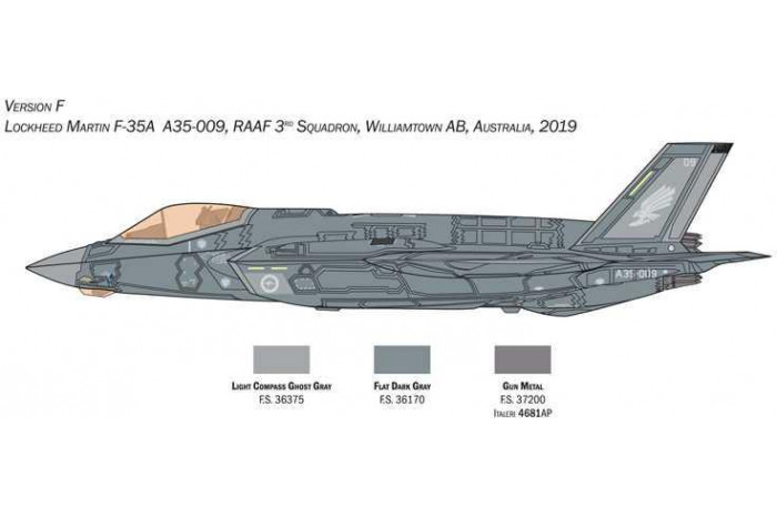 Model Kit letadlo 1464 - F-35A Lightning II (Beast Mode) (1:72)