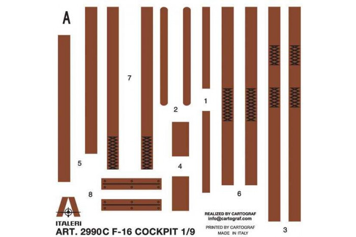 Model Kit kokpit 2990 - F-16 Cockpit (1:12)