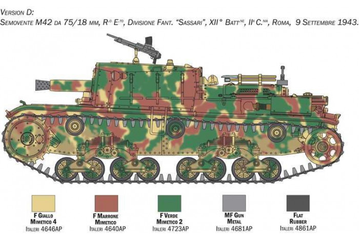 Model Kit military 6569 - Semovente M42 da 75/18 (1:35)