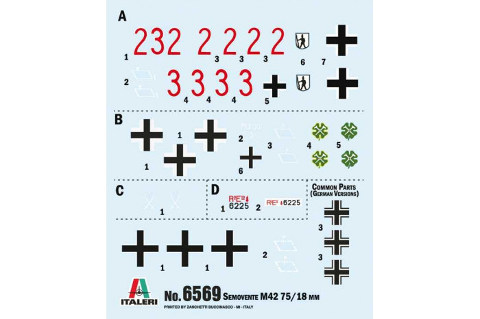 Model Kit military 6569 - Semovente M42 da 75/18 (1:35)