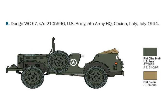 Model Kit military 0228 - Dodge WC56 Command Car (1:35)