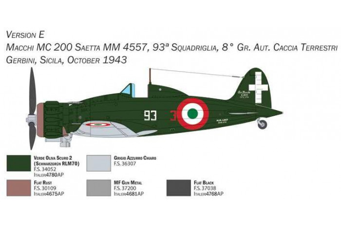 Model Kit letadlo 2767 - MACCHI MC.200 XXI serie (1:48)