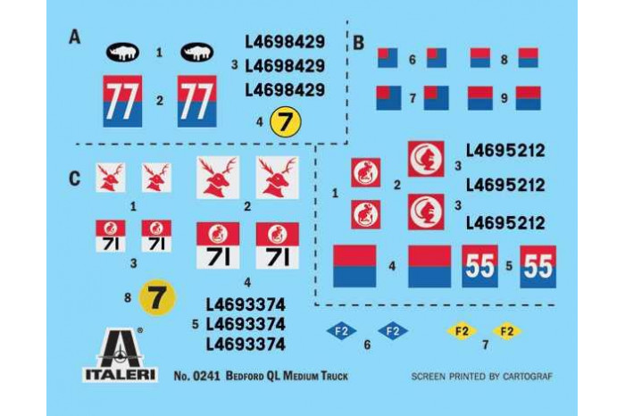 Model Kit military 0241 - Bedford QL Truck (1:35)