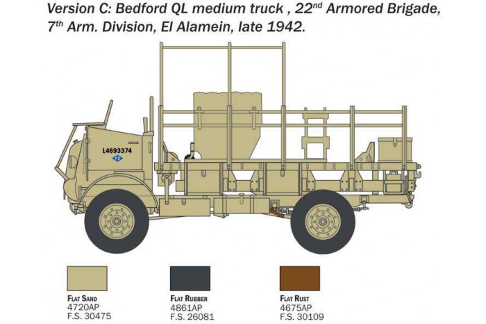 Model Kit military 0241 - Bedford QL Truck (1:35)