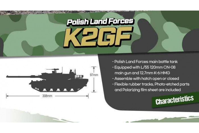 Model Kit military 13560 - Polish Land Forces K2GF (1:35)