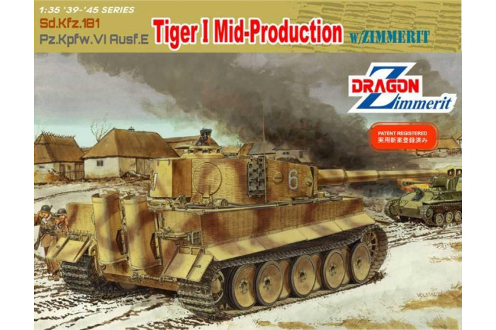 Model Kit military 6700 - TIGER I MID PRODUCTION W/ZIMMERIT (1:35)