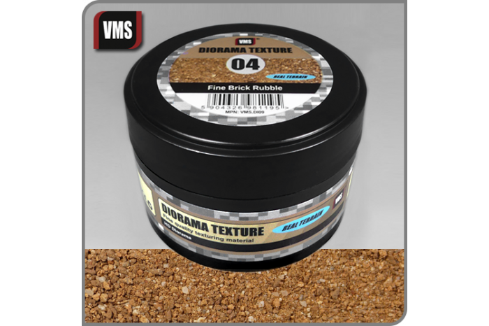 Diorama Texture 04 - Fine Brick Rubble - DI09