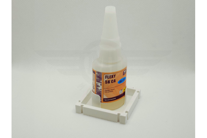 Modular CA glue bottle holder - oval shape