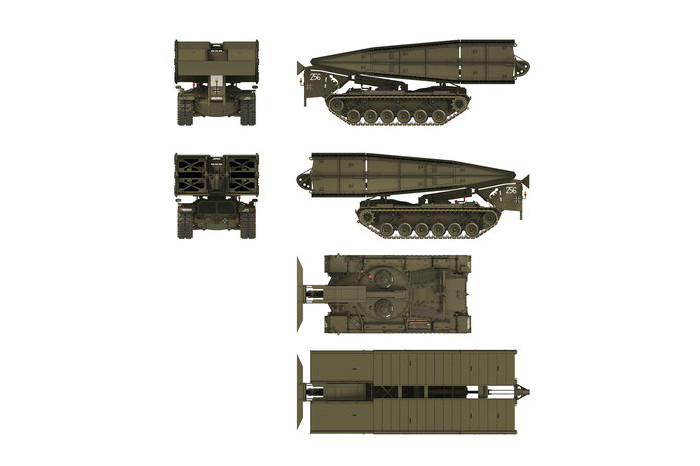 Brückenlegepanzer M48 A2 AVLB Armored Vehicle Launched Bridge (1:35) - 35025