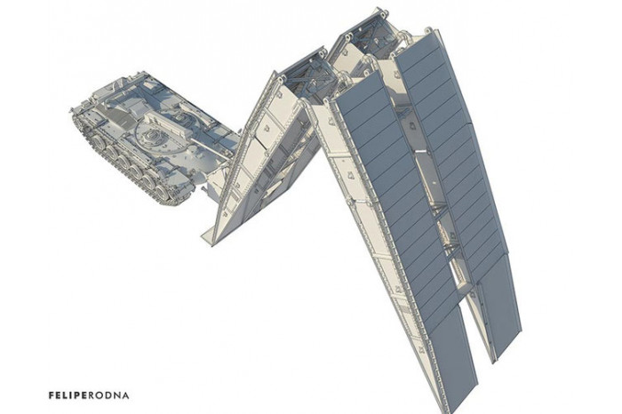 Brückenlegepanzer M48 A2 AVLB Armored Vehicle Launched Bridge (1:35) - 35025