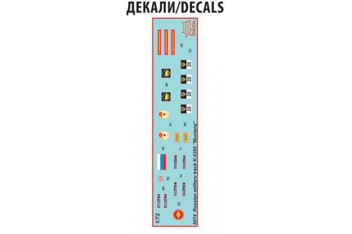 Model Kit military 5074 - Kamaz Mustang Truck (1:72)