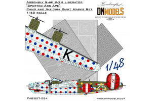 Assembly Ship B-24 Liberator “Spotted Ass Ape” Camo and Insignia Paint Mask Set (1:48) - 48/827-084