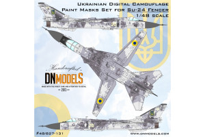 Su-24 Fencer Ukrainian Digital Camo & Insignia Paint Masks Set (1:48) - 48/827-131