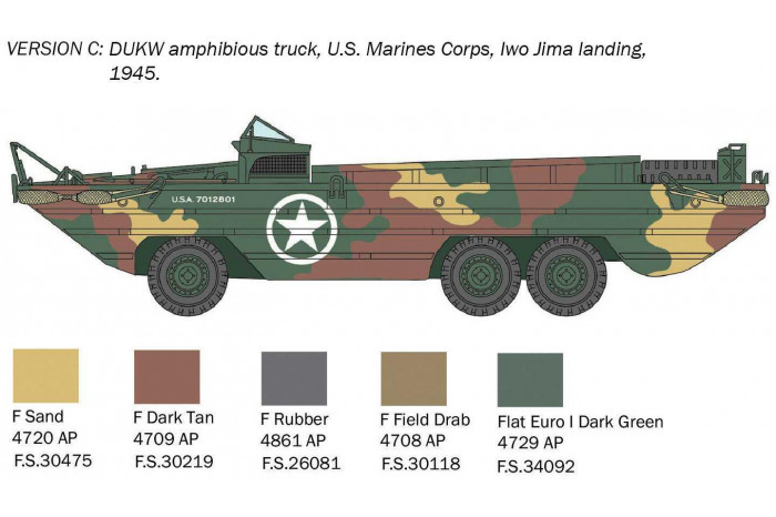Model Kit military 7022 - DUKW (1:72)