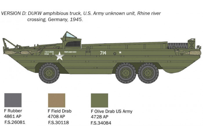 Model Kit military 7022 - DUKW (1:72)