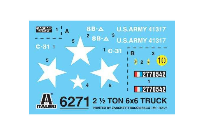 Model Kit military 6271 - GMC 2 1/2 ton. 6x6 truck (1:35)