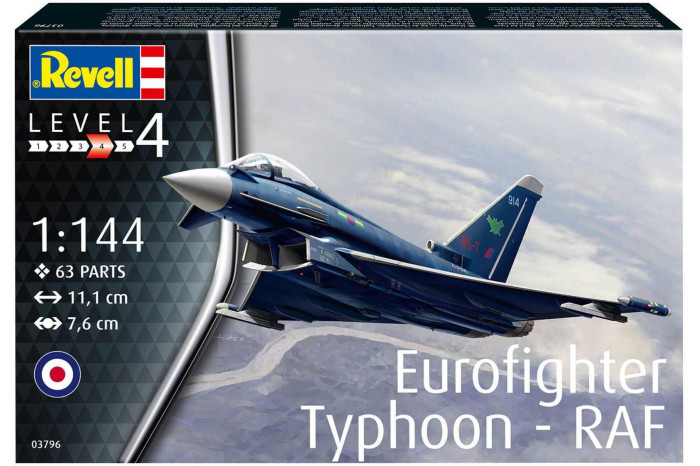 Plastic ModelKit letadlo 03796 - Eurofighter Typhoon - RAF (1:144)
