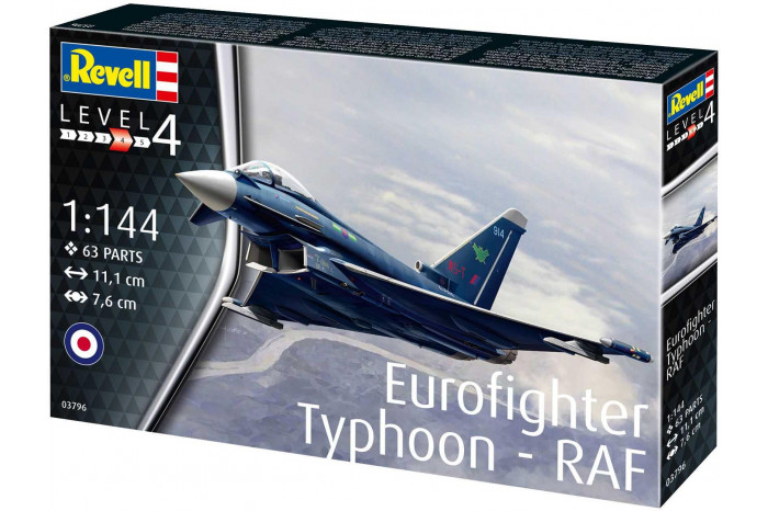 Plastic ModelKit letadlo 03796 - Eurofighter Typhoon - RAF (1:144)