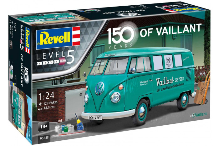 Gift-Set auto 05648 - 150 Years of Vaillant (VW T1 Bus) (1:24)
