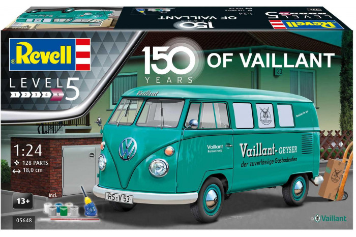 Gift-Set auto 05648 - 150 Years of Vaillant (VW T1 Bus) (1:24)