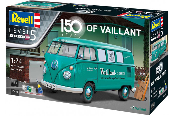 Gift-Set auto 05648 - 150 Years of Vaillant (VW T1 Bus) (1:24)